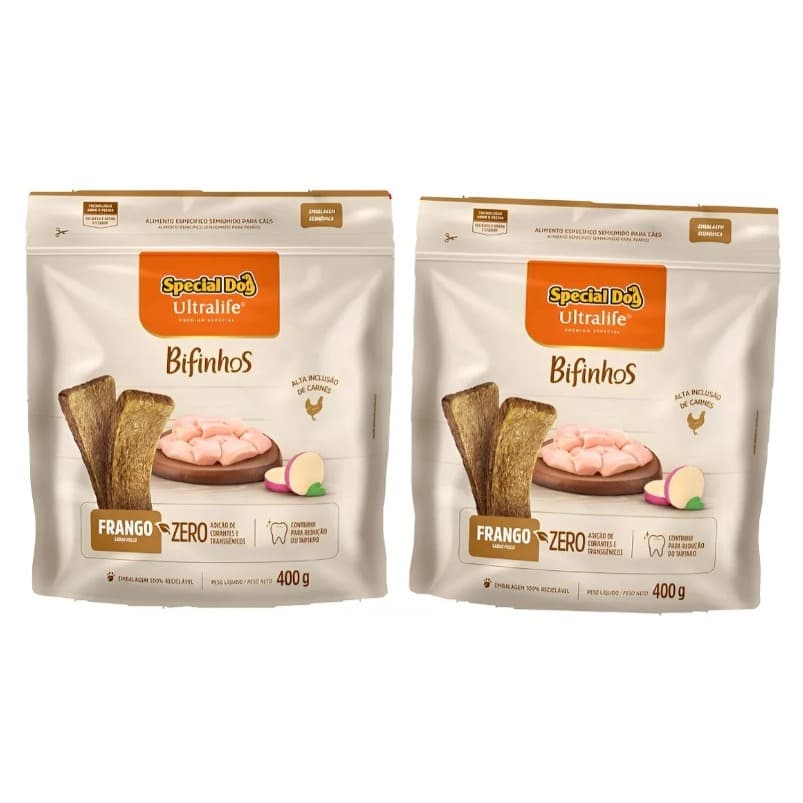 Bifinho Special Dog Ultralife Frango 400g 2 Unidades