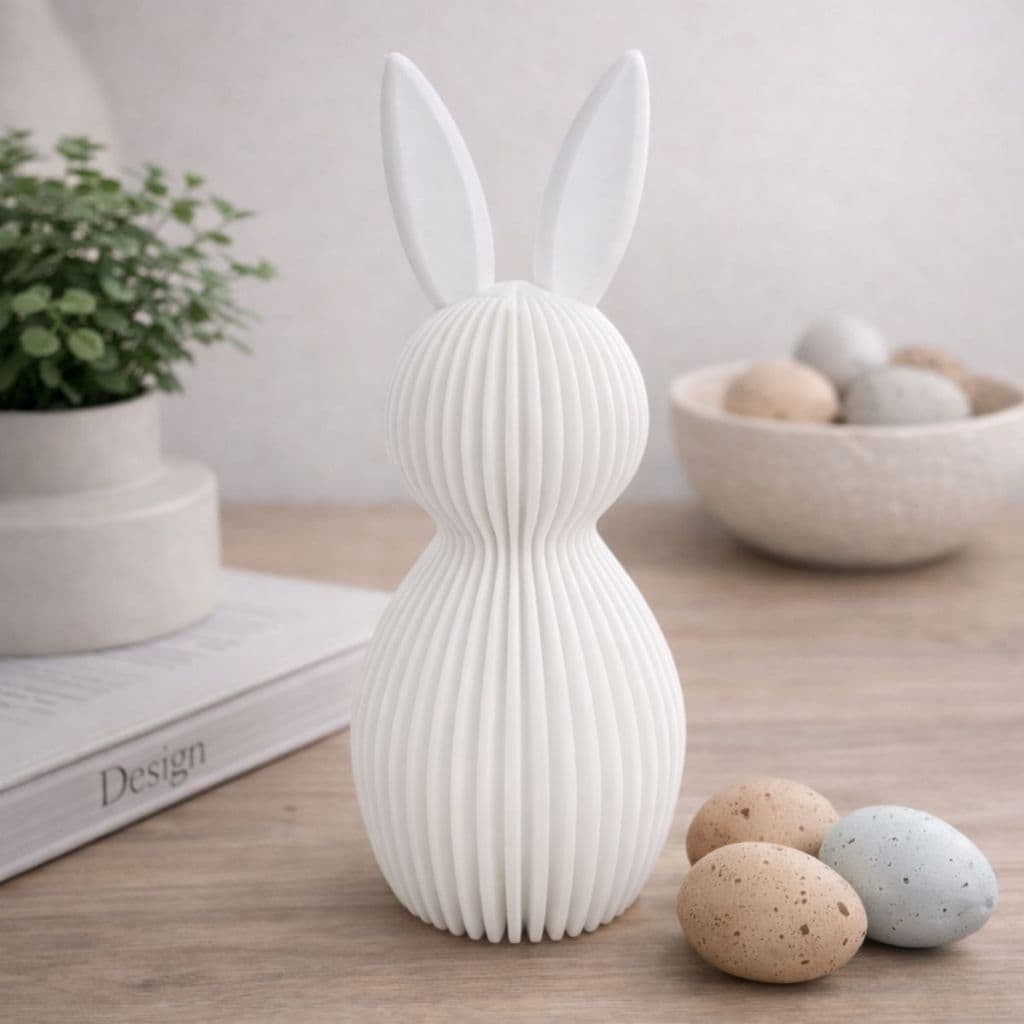 Escultura Coelho da Páscoa Decorativo Moderno Minimalista