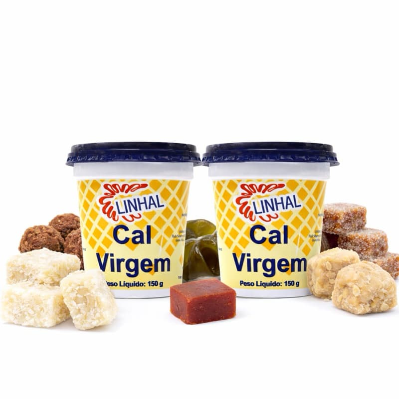 kit 2 Cal Virgem 150g Linhal Para Doces Caseiros