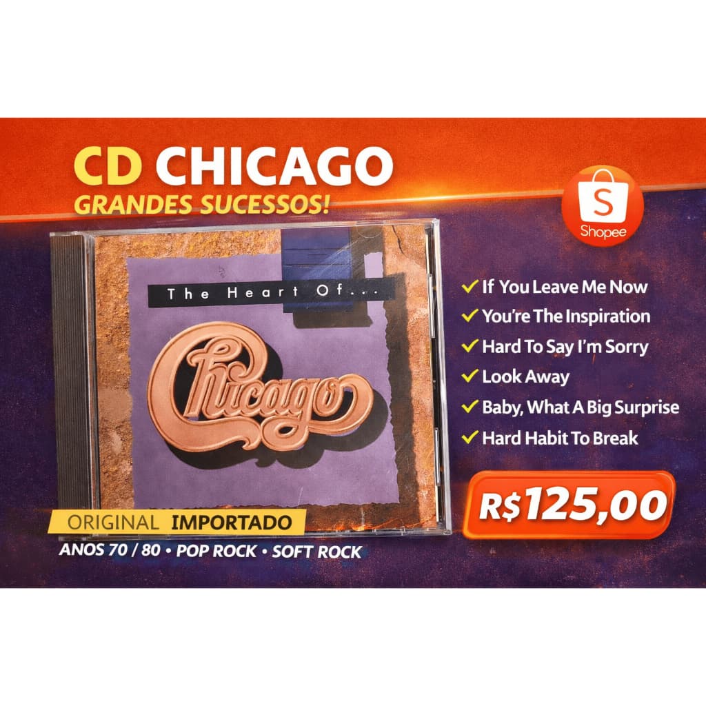 CD Chicago – The Heart Of Chicago | Grandes Sucessos | Original