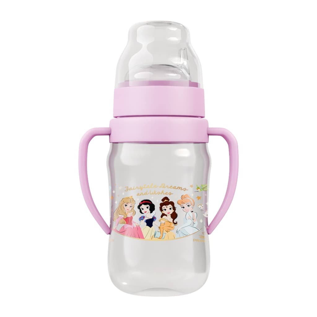 Super Copo Treinamento 300ml C/ Alça e Bico Flexível Princesas Disney BabyGo