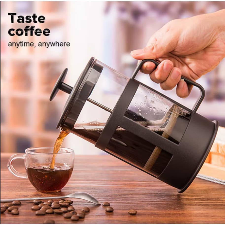 Cafeteira Francesa Vidro Alta Qualidade Capacidade 300ml Pratica Manual