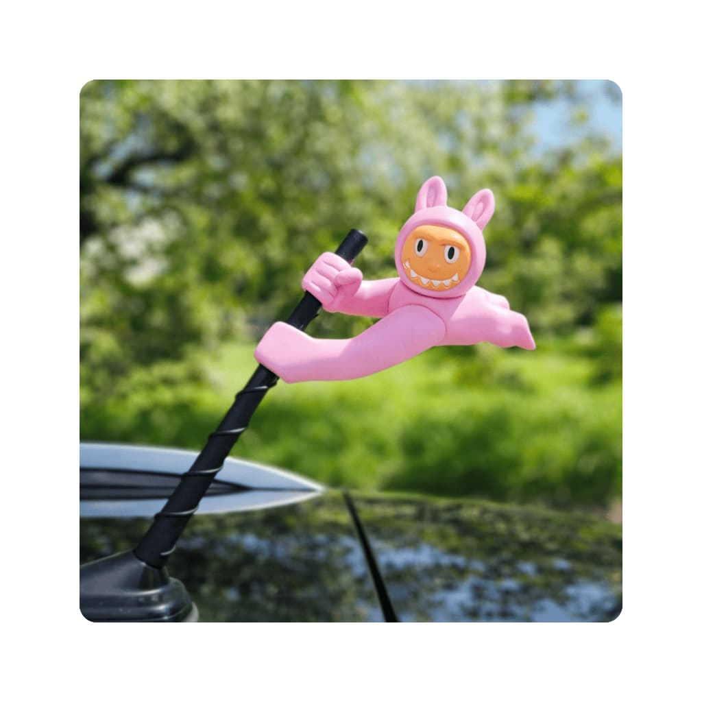 Enfeite Antena Pandora Rosa Haste Grossa Bichinho Carro Brinquedo Automotivo Cartoons Personagem