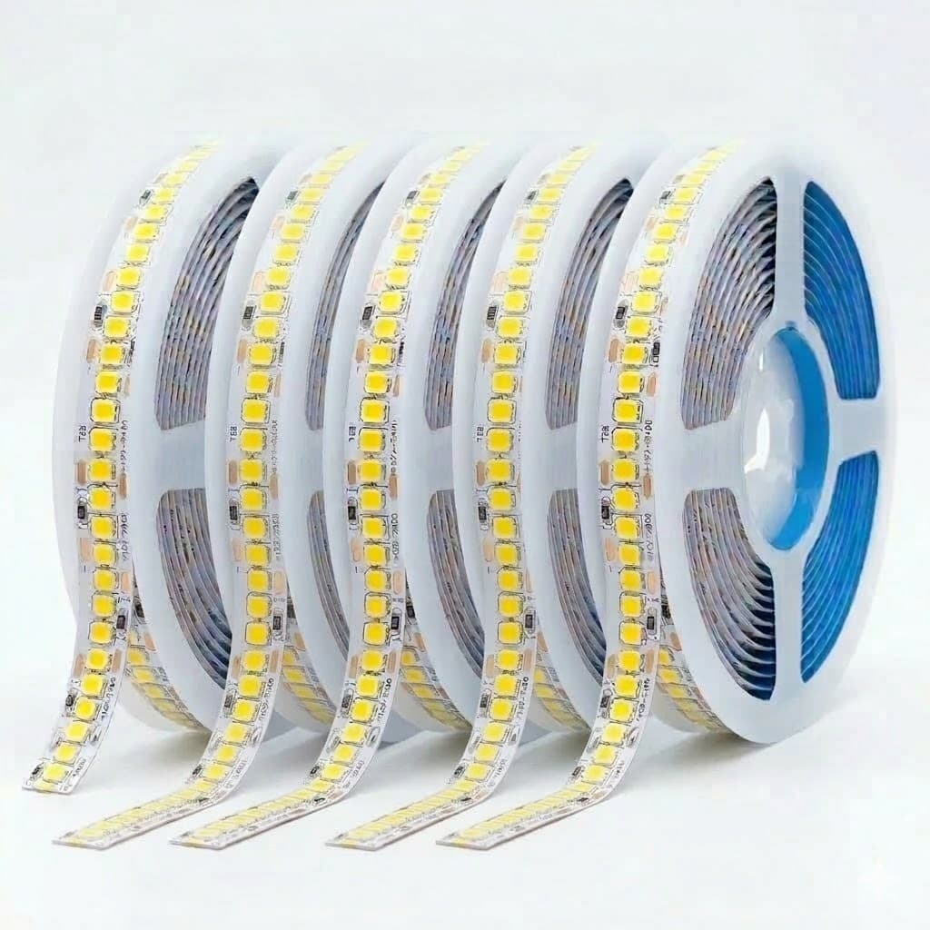 Kit 5 Fita 240 Leds/m 5m 12V - 3000K, 4000K, 6000K | Para Perfil, Sanca