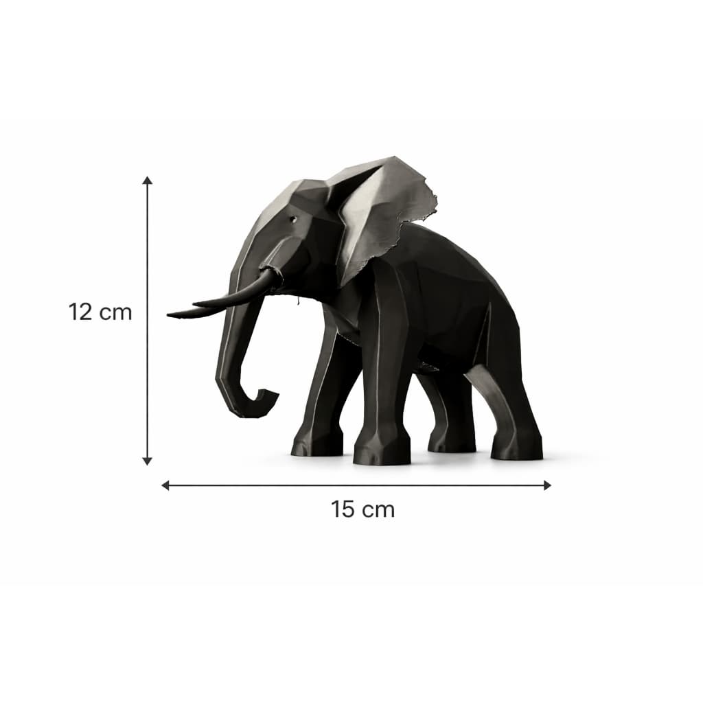 Elefante Geométrico Estatueta Decoração Minimalista Moderna 3D