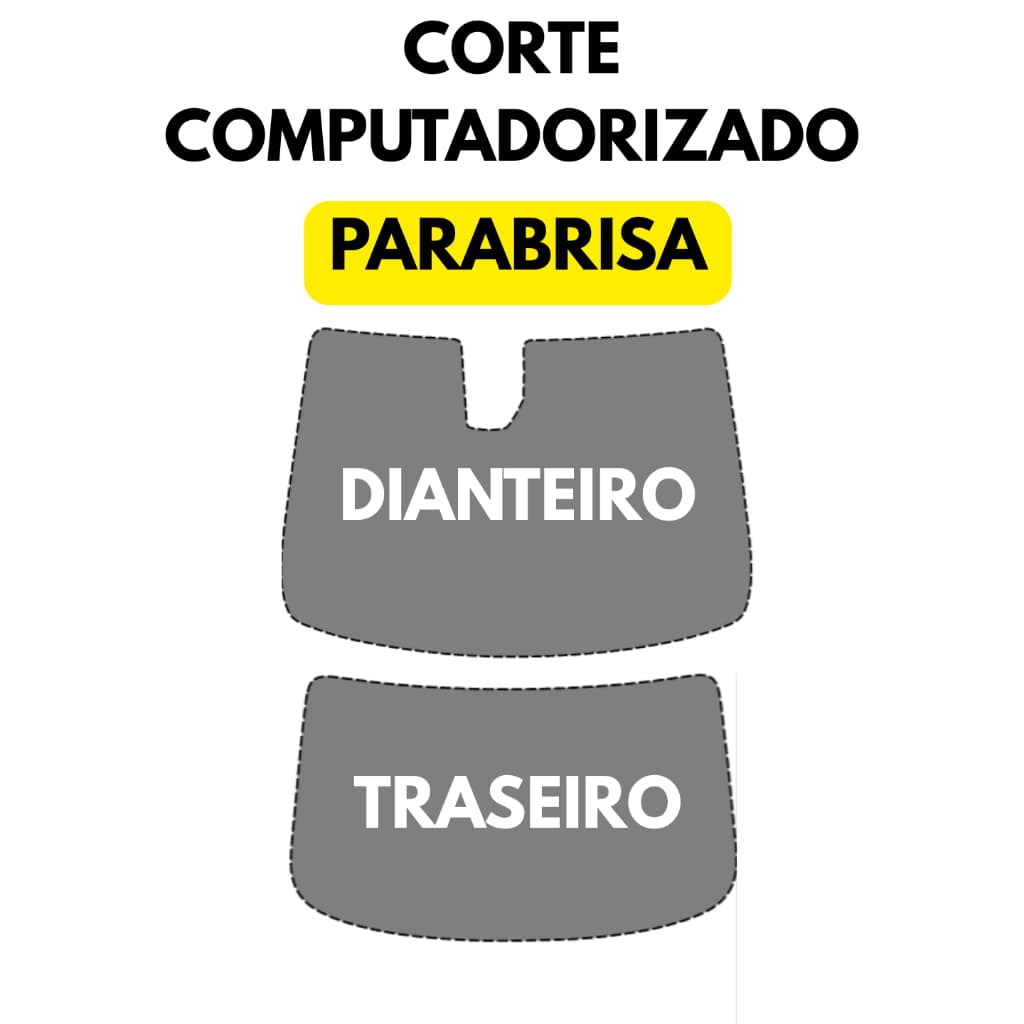 Pára-brisa - Corte Computadorizado Sob medida - Nano Cerâmica Profissional Premium