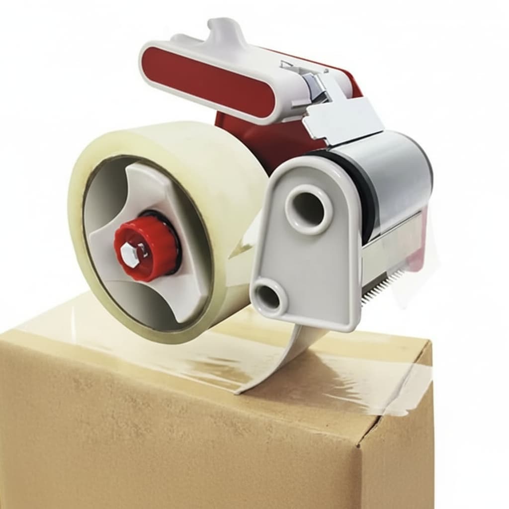 Aplicador Fita Adesiva Suporte Robusto Plastico Metal Compacto Uso Facil