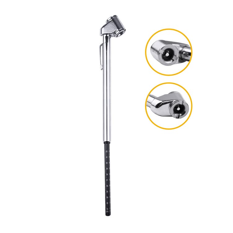Calibrador De Pneu Duplo 150mm Profissional 20-120 Psi Top