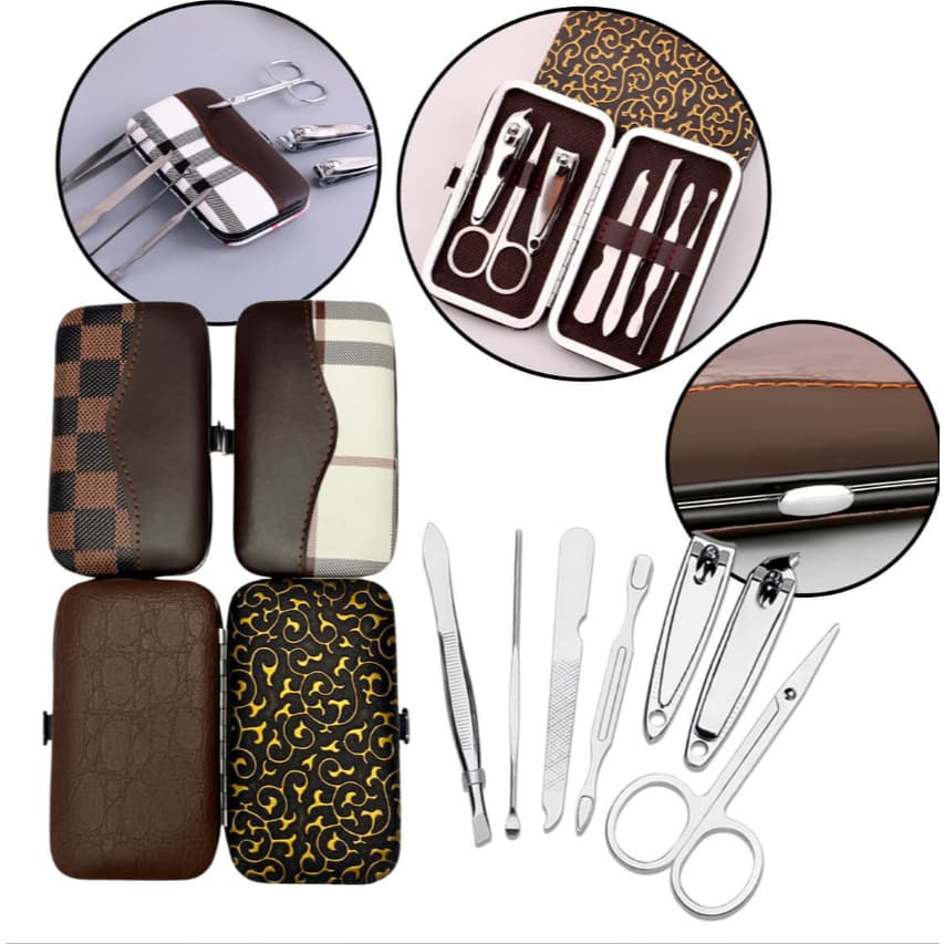 Kit manicure portátil Cortador de unhas aço inoxidável Acessórios para unhas completas
