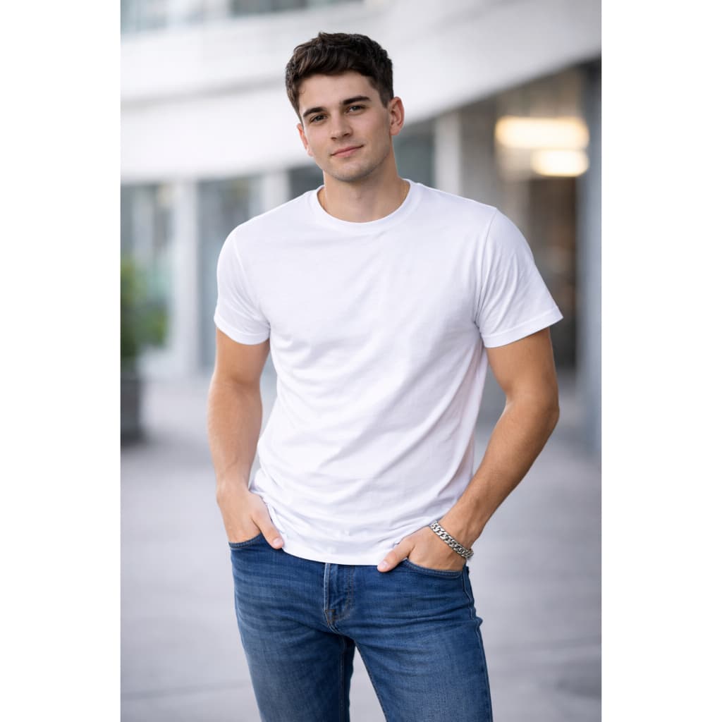 Camiseta Básica Unissex Camisa 100% Algodão Macio Confortável Respirável Versátil Dia a Dia Envio Rápido