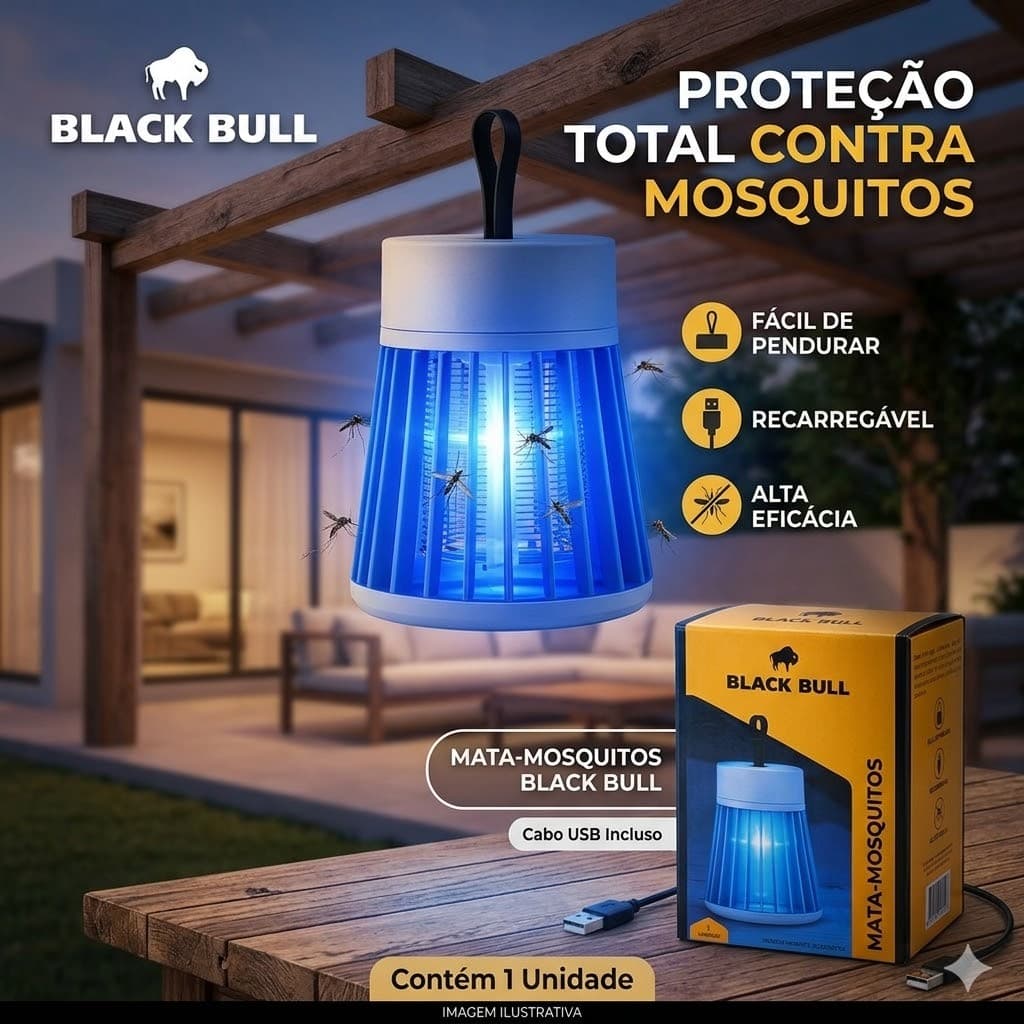 Luminaria Repelente Eletrica Usb Portatil Anti Mosquito Insetos Protecao Casa Jardim