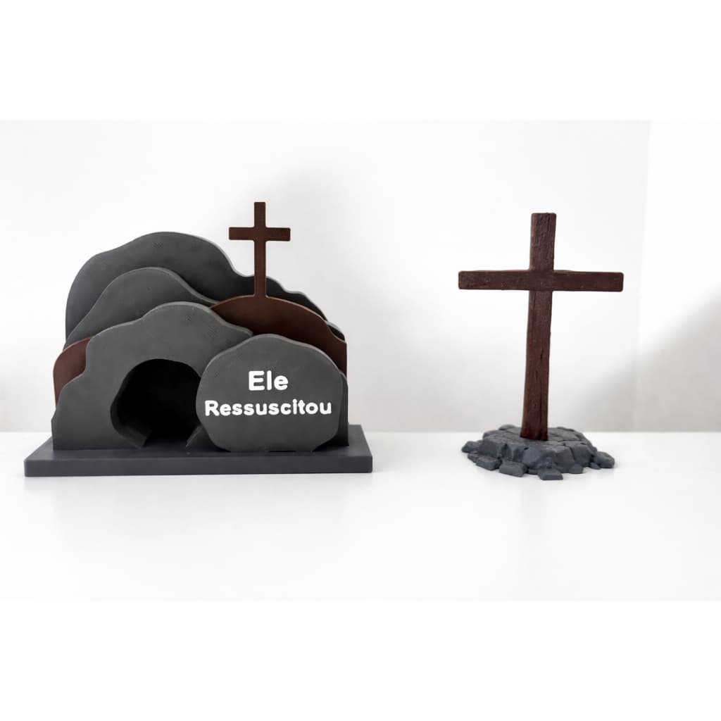 Miniatura de Cruz com base 10 cm, Lembrancinha para escola Dominical, Presente para igreja, festividade