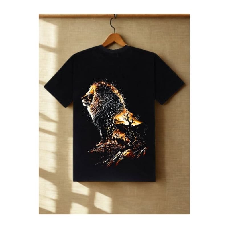 camiseta masculina com estampa de leão, blusa masculina preta , camiseta cristã,blusa evangélica.