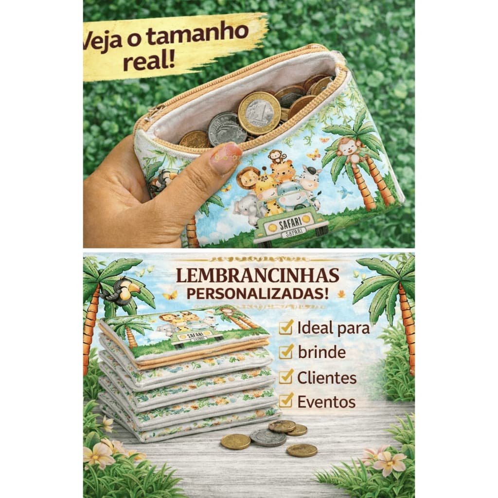 50Porta Moeda Personalizado Para Culto Festa Aniversário e Evento Colocamos Logo ou Tema que escolha