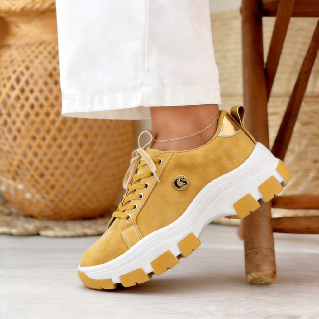 Tênis Feminino Casual Plataforma Moda Urbana Conforto e Estilo