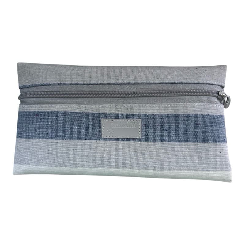 Necessaire Linho 23x13cm | Estojo Feminino Porta Higiene Maquiagem Organizador Bolsa Premium