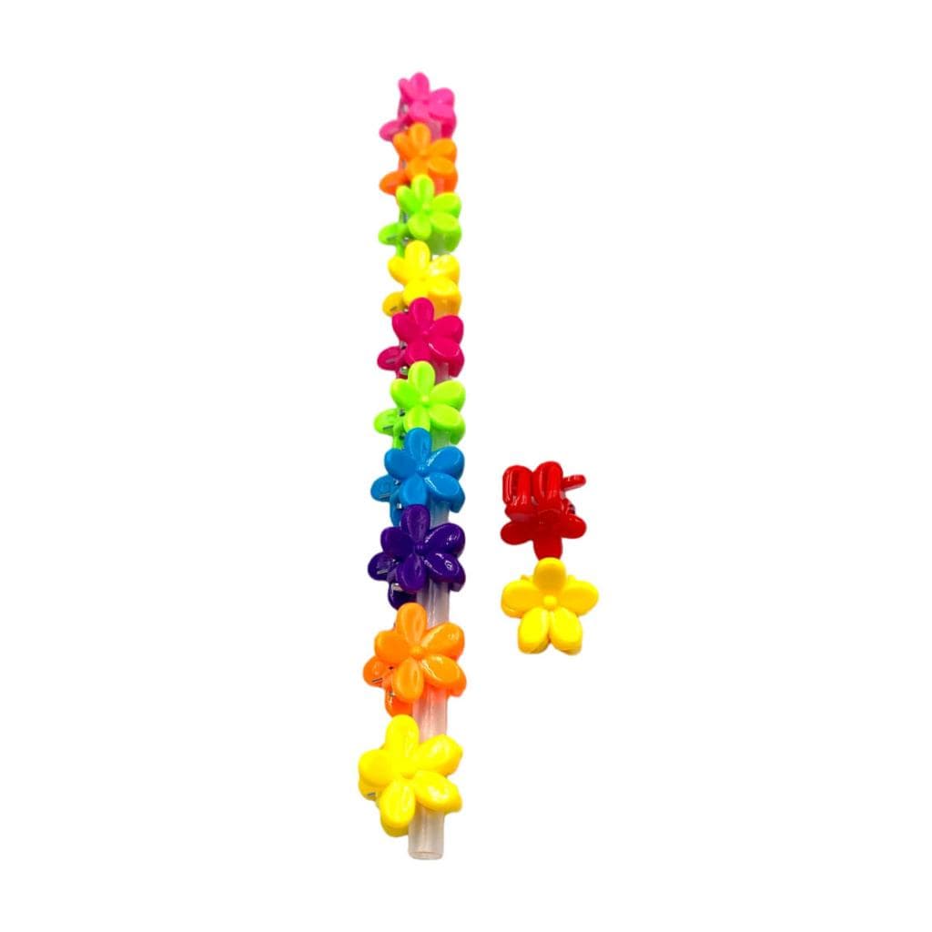 Kit 120 Mini Piranha Cabelo Presilha Infantil Colorida Plastico Prendedor Penteado Menina