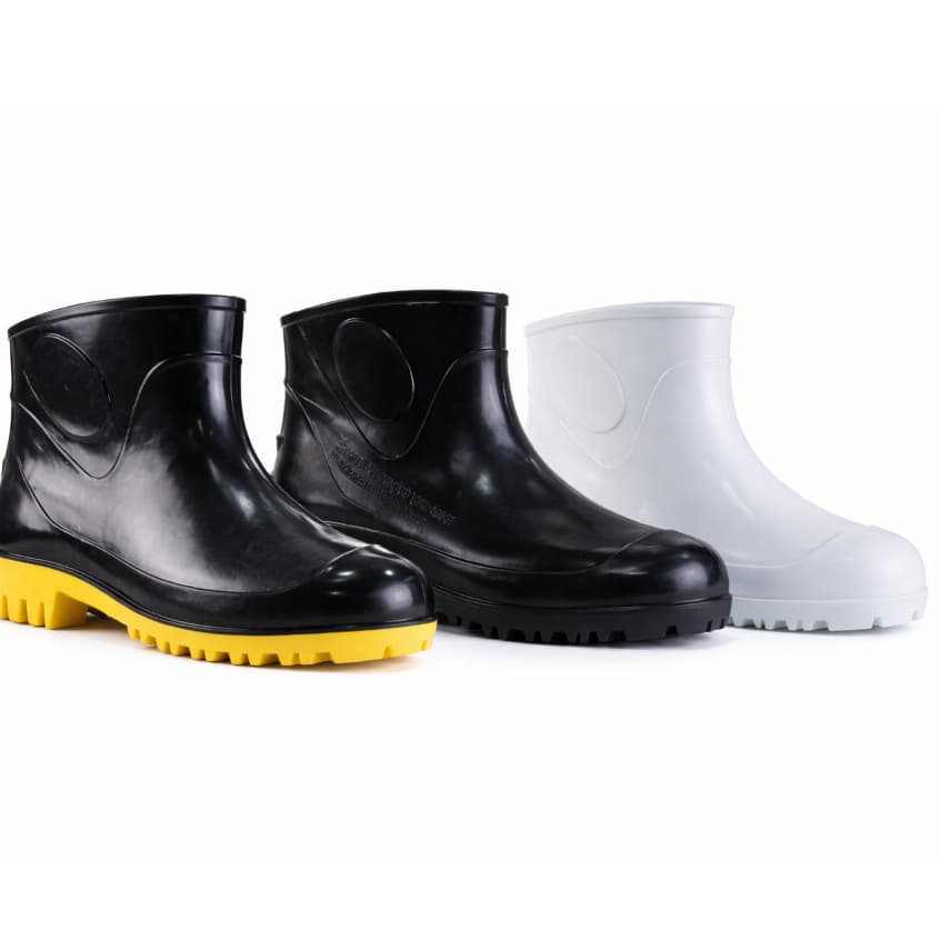 Bota Galocha PVC Impermeável Antiderrapante Cano Curto com CA EPI Limpeza Faxina Motoboy Chuva Unissex