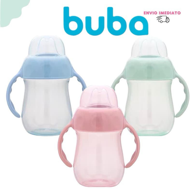 COPO DE TREINAMENTO COM ALÇA BUBA AZUL ROSA VERDE
