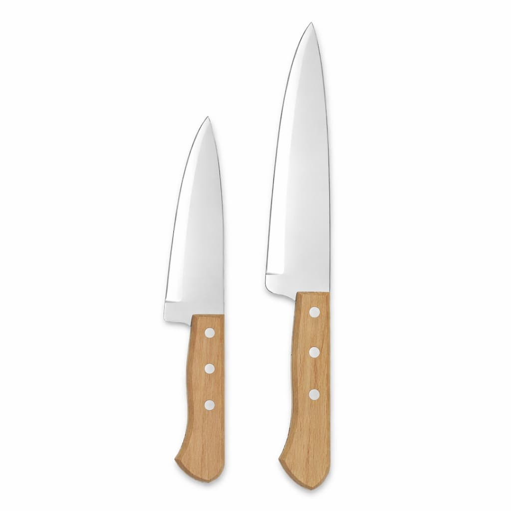 Kit 2 Faca Carbono Tramontina Cabo Madeira Peixeira 5 8