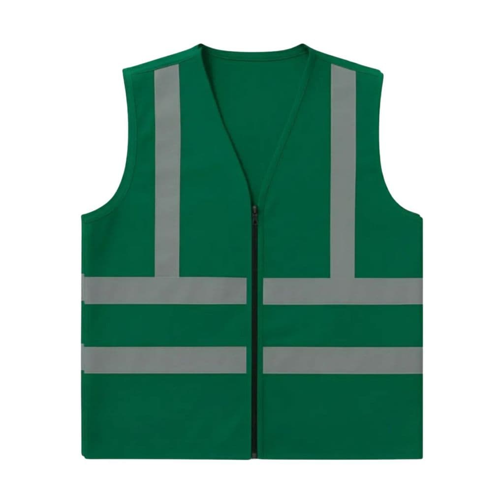 Colete Cipa Segurança Verde Com Refletivo Prevenção Acidente