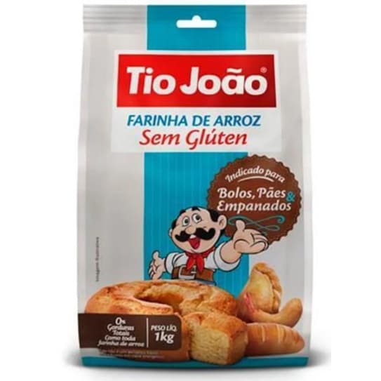 FARINHA DE ARROZ 1KG - TIO JOAO