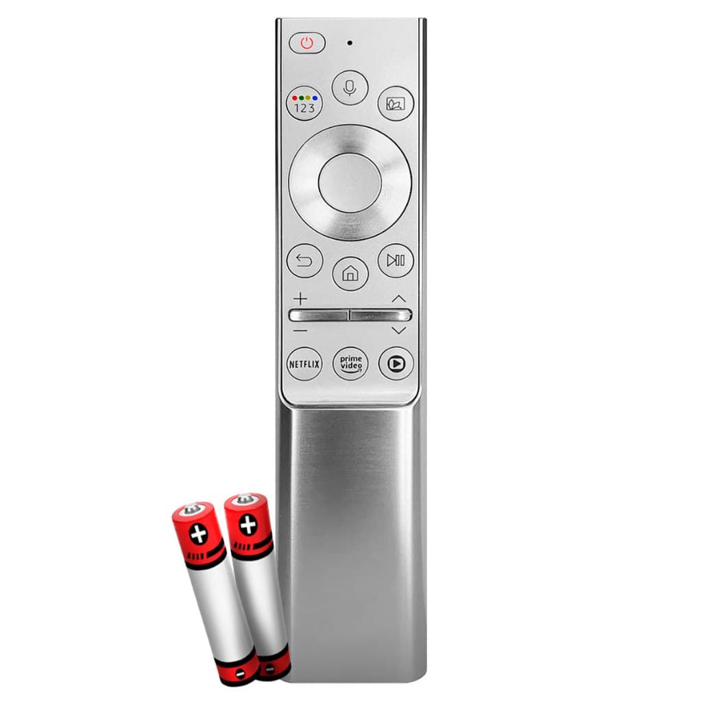 Controle remoto compatível com Smart TV  Comando de voz Netflix Prime Video