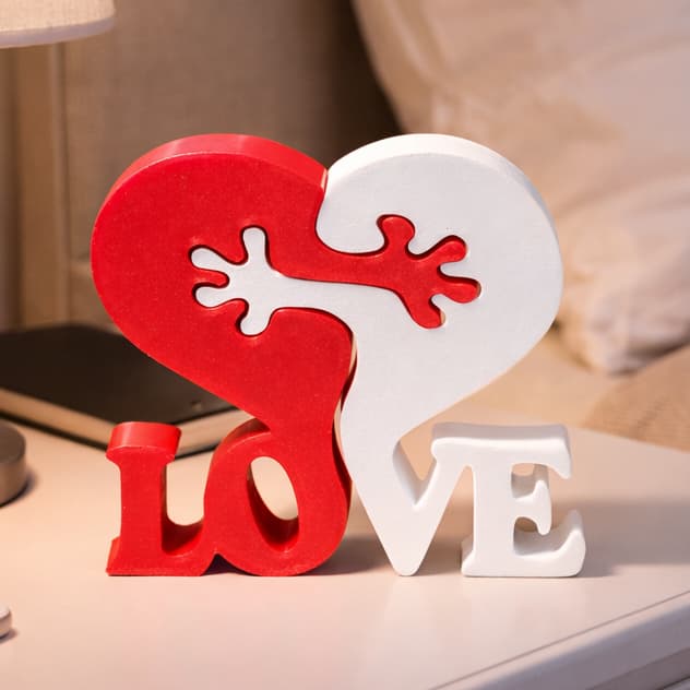 Enfeite LOVE 3D Romântico Presente Criativo Dia dos Namorados Decoração Amor