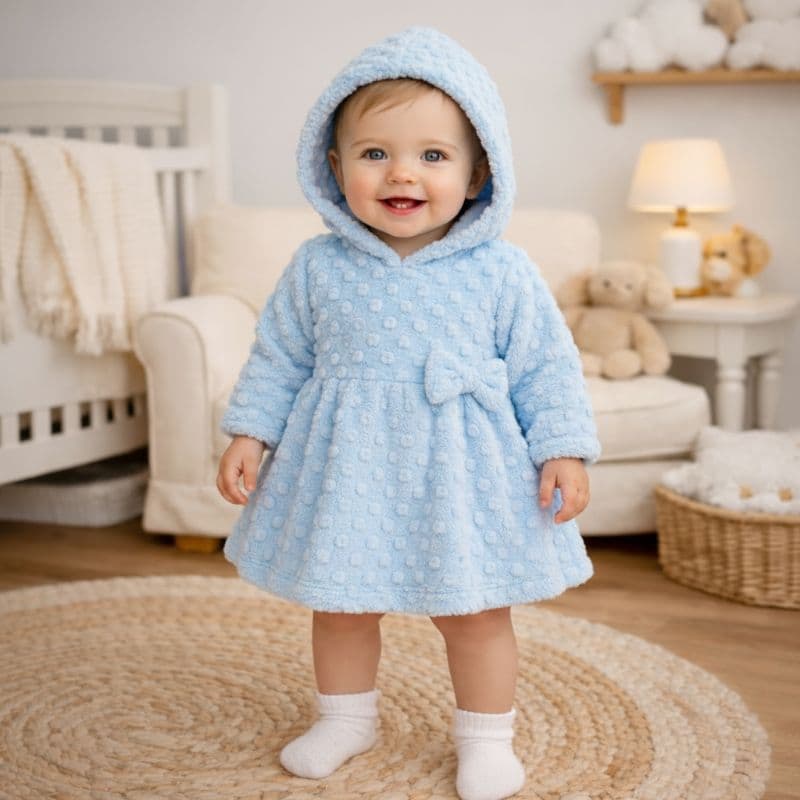 Vestido Pipoquinha Infantil Fleece  Quentinho Conforto e Estilo para o Inverno