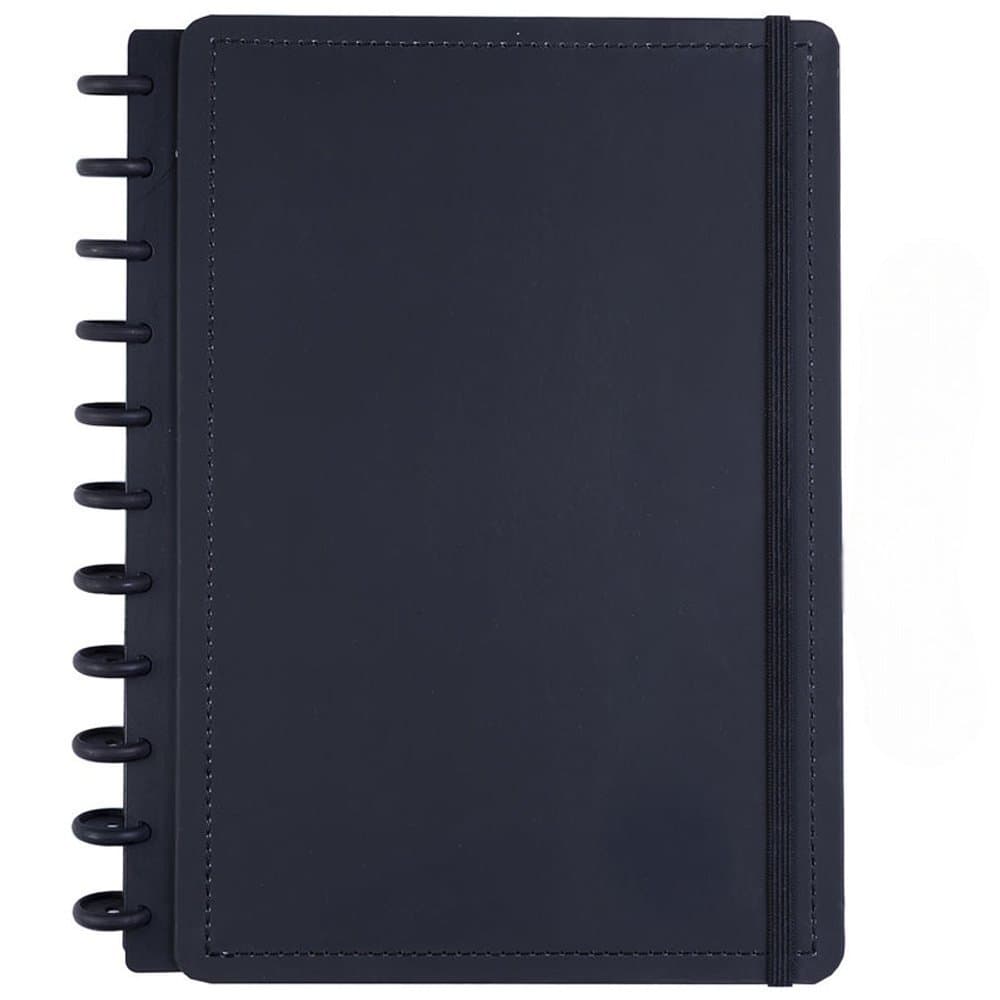 Caderno Inteligente A4 Grande De Discos Capa Dura 80 Folhas Fichário Planner/papel/marca texto/folha