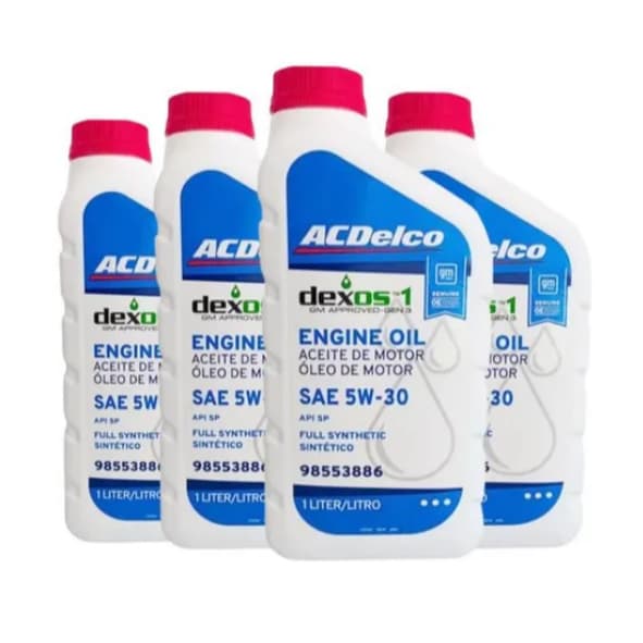 Kit 4 Litros Óleo de Motor ACDelco 5W30 100% Sintético com especificação Dexos1 Gen 3 / 98553886