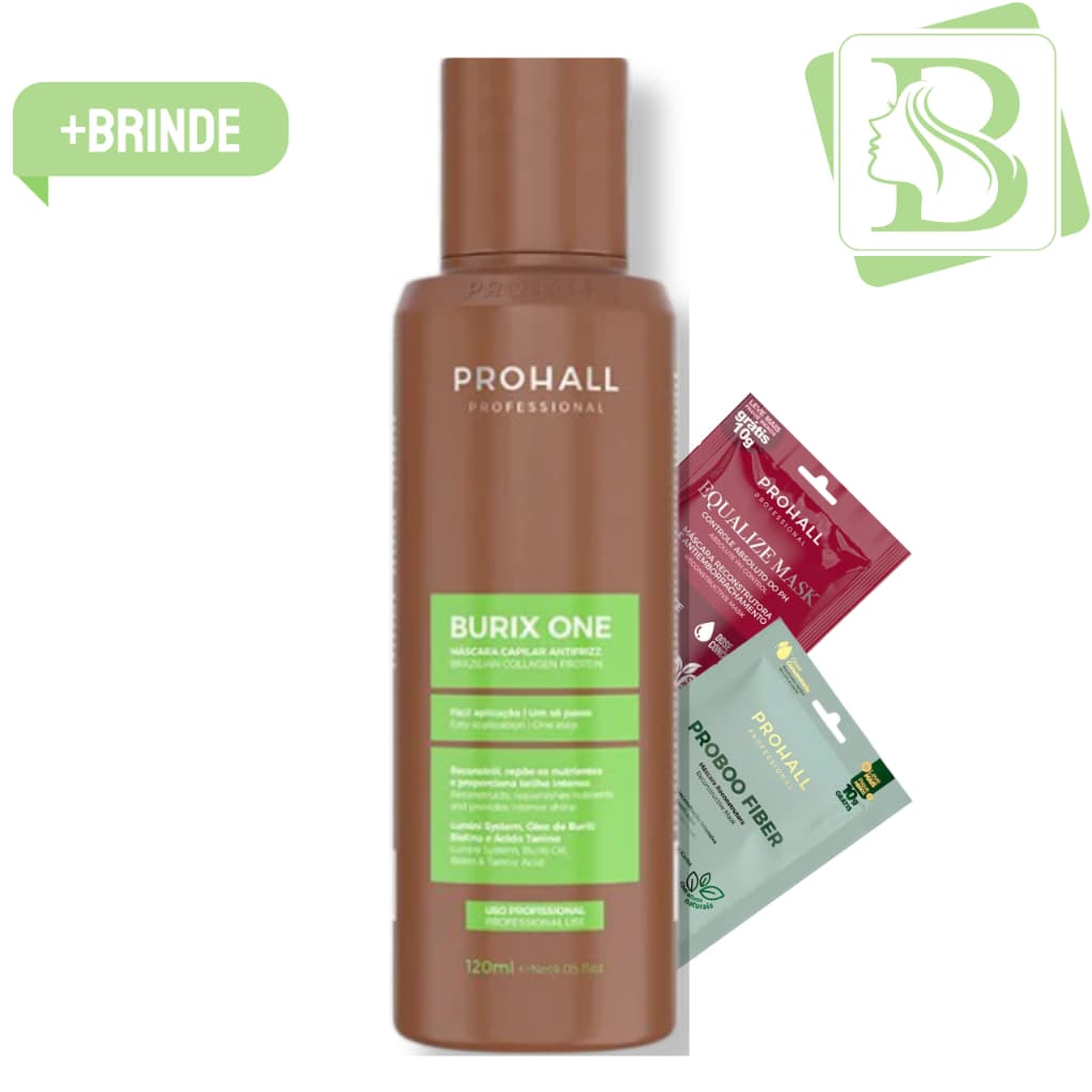 Prohall Burix One  120ml  Sem Formol - Escova Semi Definitiva salão