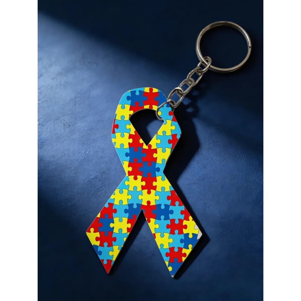 Chaveiro Simbolo Autismo Em Mdf