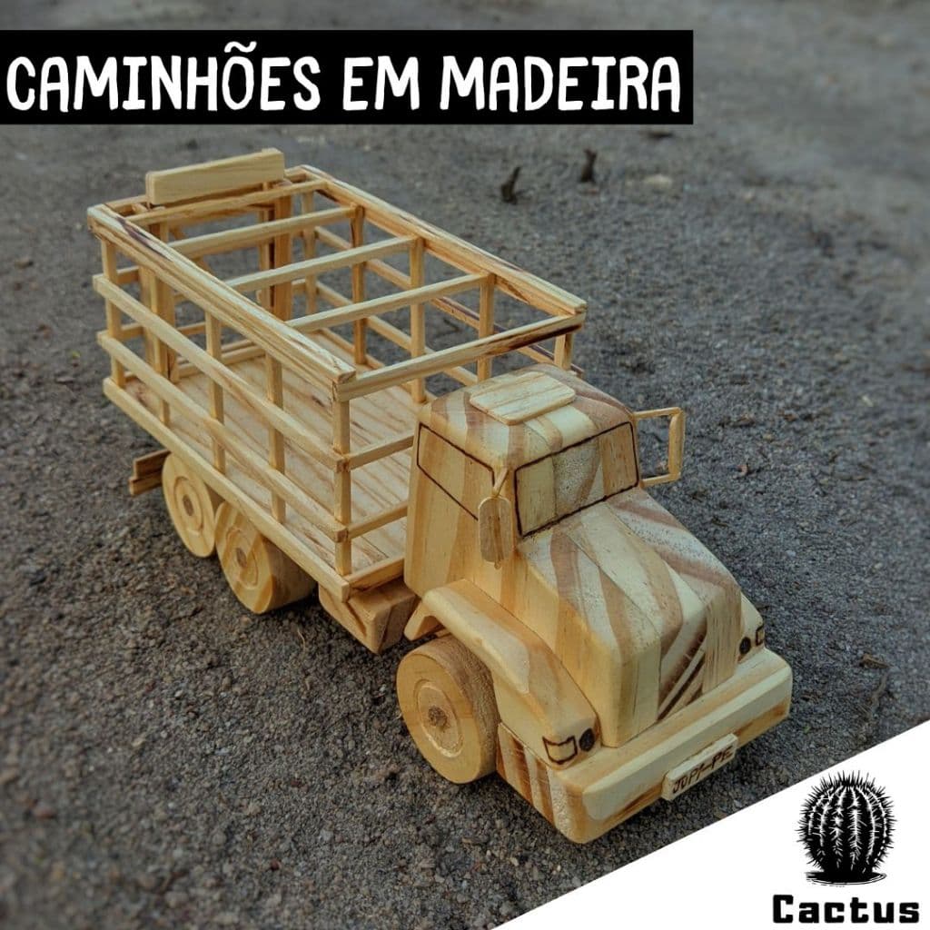 Tratorzinho de Madeira Artesanal feito a Mão Miniaturas carrinhos Carro Caminhão Moto Tratorzinho