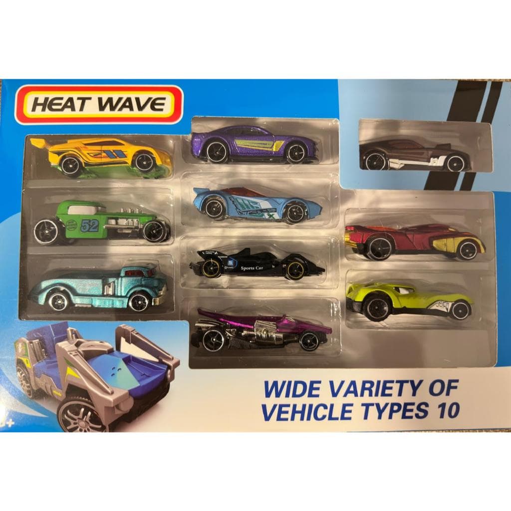 Kit Carrinhos de Ferro Miniaturas - Brinquedo Infantil Coleção Estilo Hot Wheels