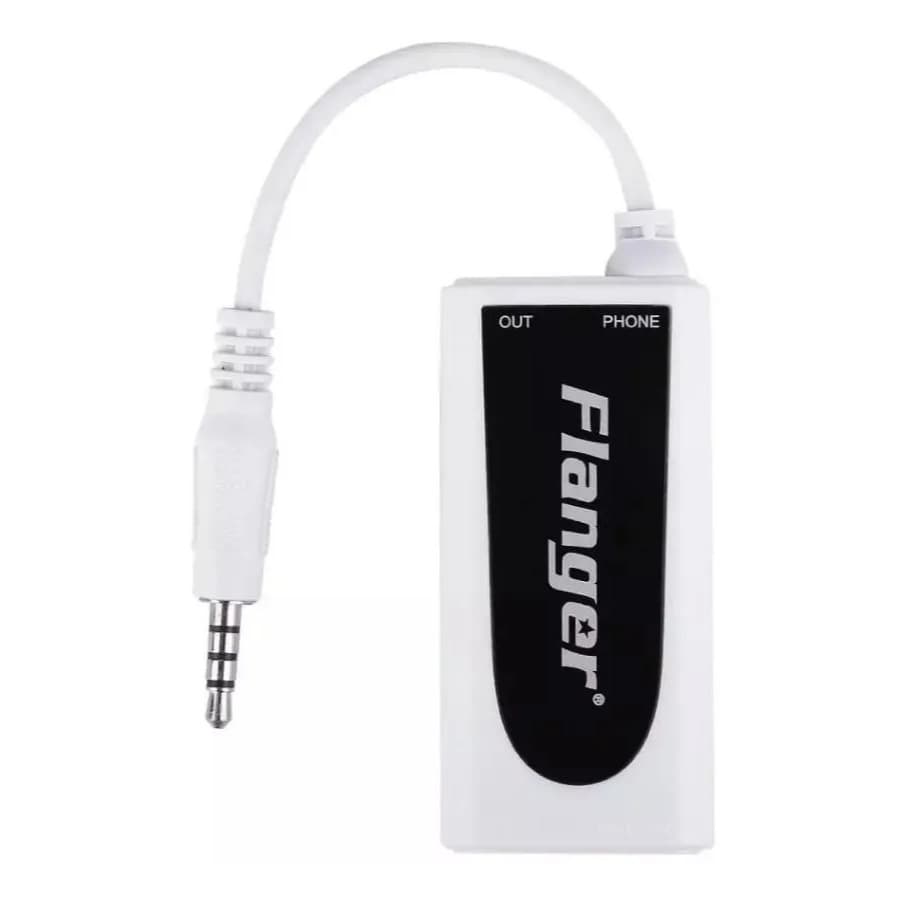 Interface de Áudio Flanger FC-21 P2 P10 2 Saídas para iPhone e Android