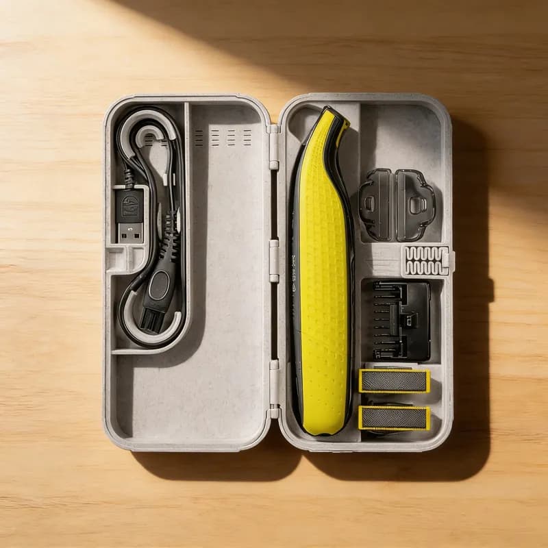 Case Philips OneBlade Estojo Premium Marmorizado Barbeador Elétrico Viagem Proteção Rígida