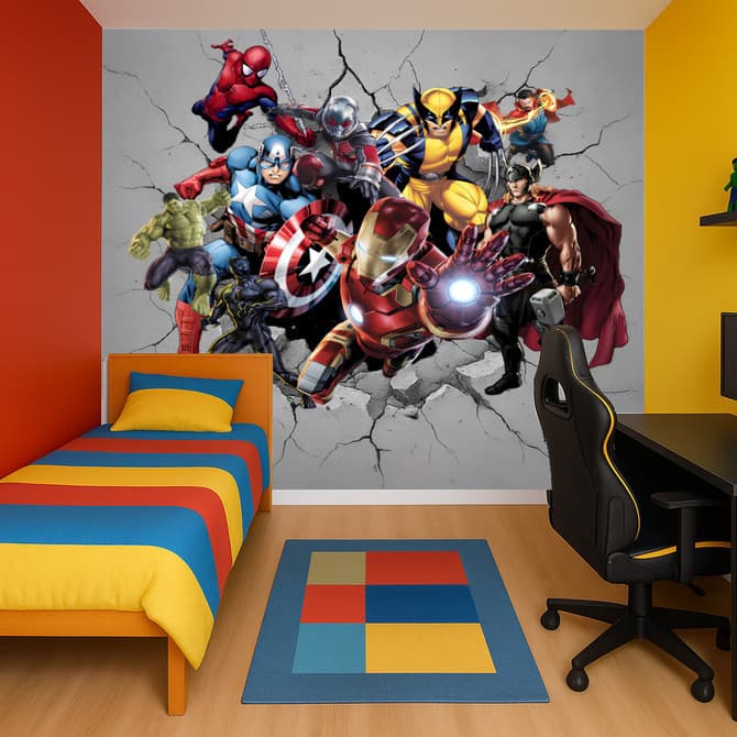 Papel de Parede Herois Vingadores