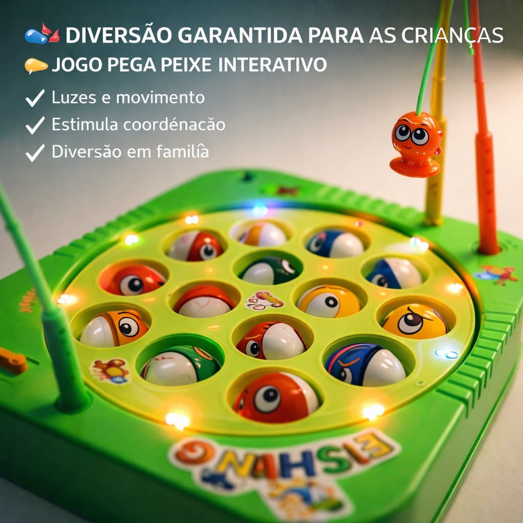 Brinquedo Jogo Infantil Pescaria Pega Peixe Pesca Maluca