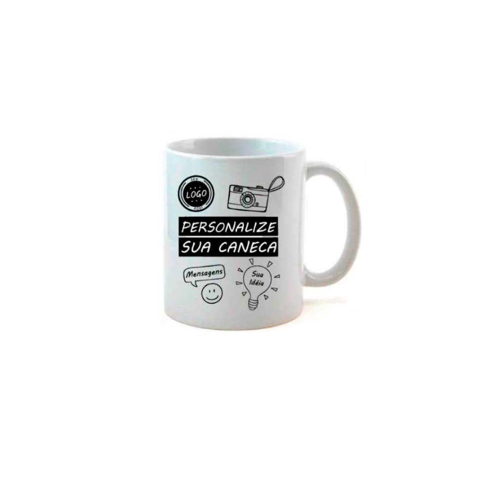 Caneca com Foto Personalizado 325ml | Presente para Família, Amigos e Pets | Porcelana Premium
