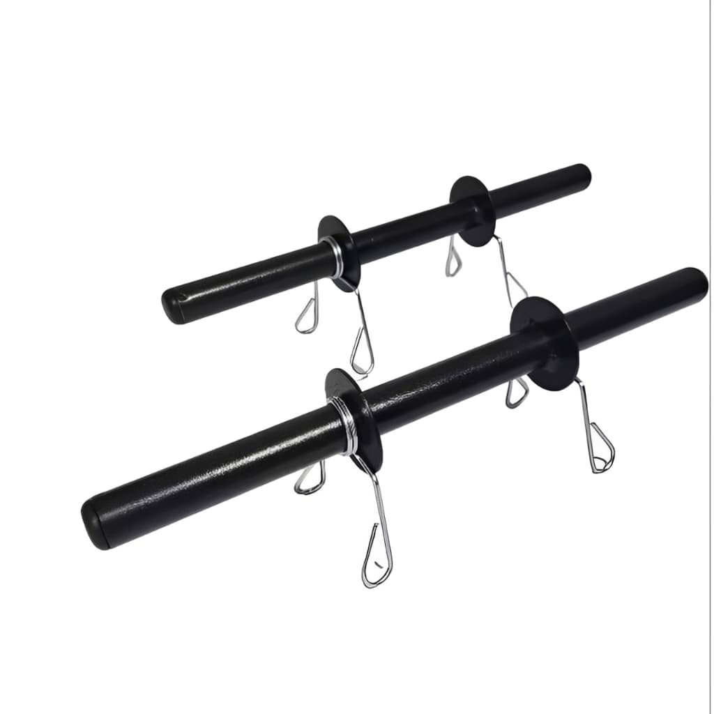 Par Barra Oca 40cm Com Presilhas Para Academia Musculação Halter Treino Bicipes Ombro e Peito Exercício Fitness