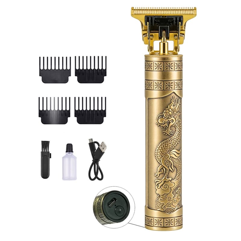 Máquina De Cortar Cabelo Para Barba Masculina Designer Aleatório Elétrico Profissional