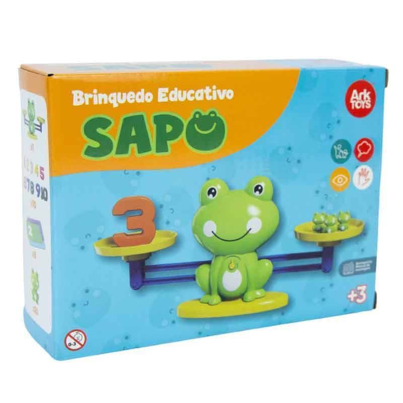 Brinquedo Sapo Balança Educativo Ensina Matemática Brincando Sem Tela +3 Anos