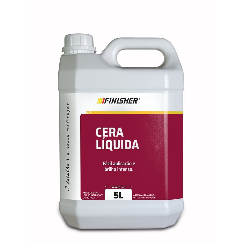Cera Líquida Automotiva Finisher 5 Litros – Brilho Intenso e Proteção