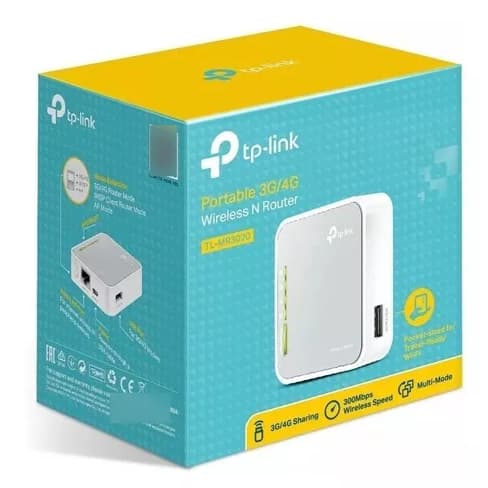 Mini Roteador Wi-fi Portátil 3g/4g Tplink Tl-mr3020