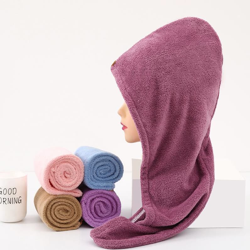 VEQE Touca de Secagem Rápida para Cabelo Feminino – Super Absorvente, Macia e Confortável
