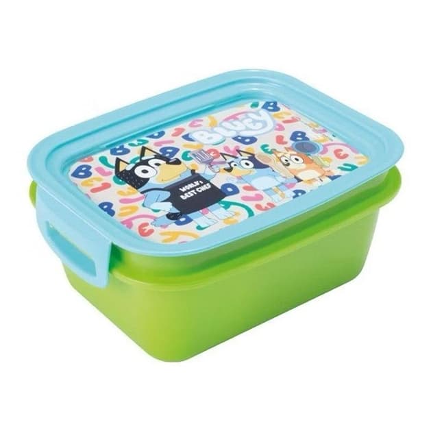 Marmita Infantil com Divisória e Trava 630ml Bluey  Plasútil