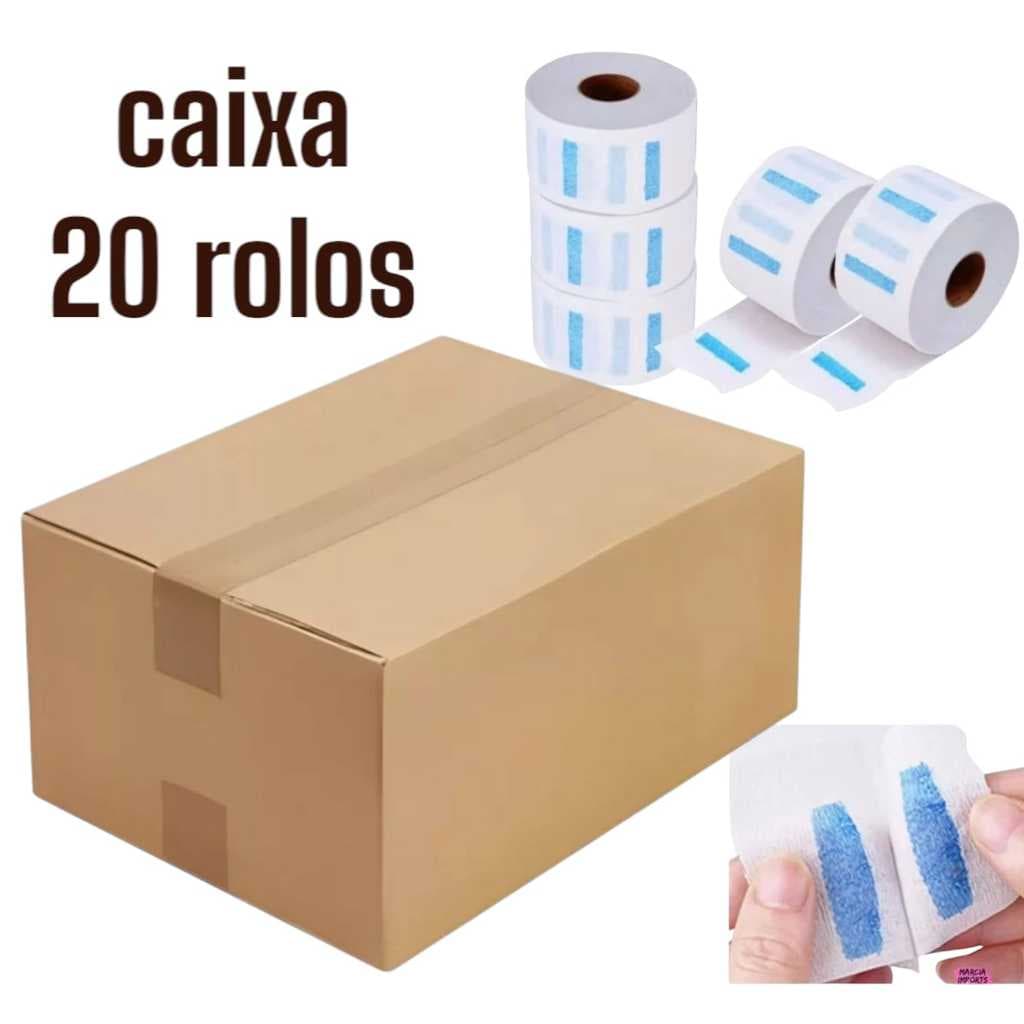 KIT 20 PCT DE GOLA HIGIENICA CAIXA FECHADA BARBEIRO PESCOÇO