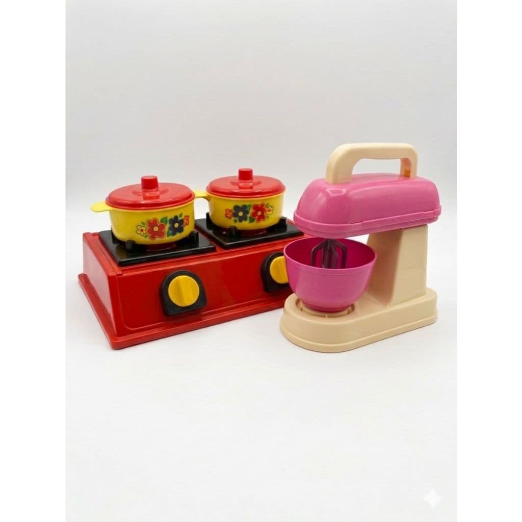 Kit cozinha Fogão cooktop + batedeira brinquedo - Diverplas