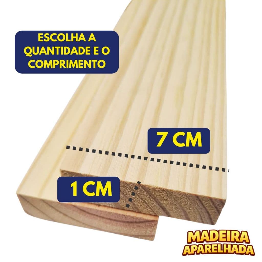 Ripas Sarrafos Artesanato Madeiras Pinus 7cm X 1cm